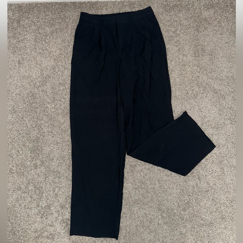 a new day Black High-Rise Straight Leg Trousers
